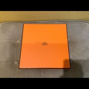 Hermès box and ribbon.